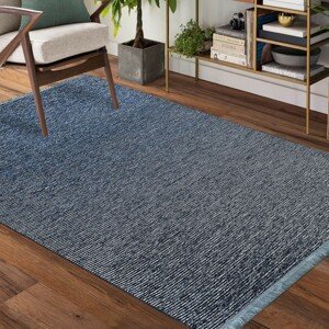 DomTextilu Kvalitný modrý koberec do obývačky 67151-241835