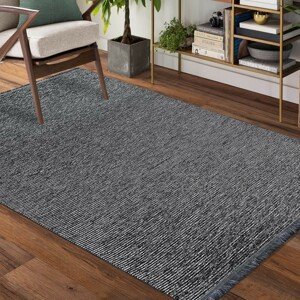 DomTextilu Moderný jednoduchý koberec v sivej farbe 67153-241845