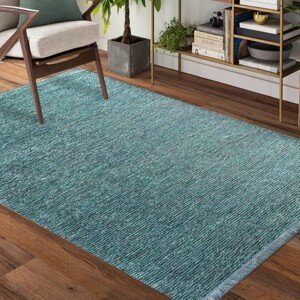 DomTextilu Krásny kvalitný koberec v tyrkysovej farbe 67154-241848