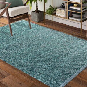 DomTextilu Krásny kvalitný koberec v tyrkysovej farbe 67154-241859
