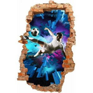 domtextilu.sk Nálepka na stenu pre futbalových fanúšikov s 3D efektom 115 x 180 cm