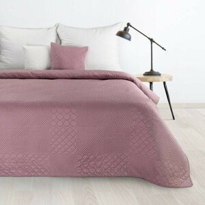DomTextilu Dizajnový prehoz na posteľ Boni ružovej farby Šírka: 200 cm | Dĺžka: 220 cm 68610-244205