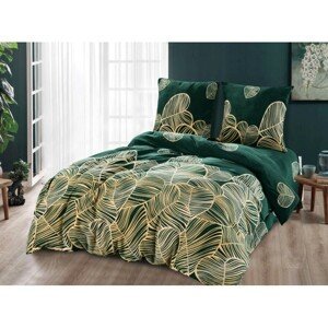 DomTextilu Mikroplyšové posteľné obliečky v zelenej farbe  Zelená 68692-244434