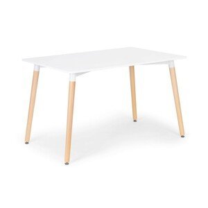 Moderný jedálenský stôl v bielej farbe