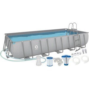 Obdĺžníkový záhradný bazén s filtráciou a rebríkom 540 x 250 x 100 cm