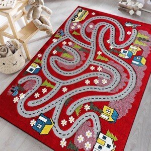 DomTextilu Senzorický detský koberec červený 70050-245060