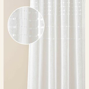 Kvalitná biela záclona Marisa so zavesením na pásku 200 x 250 cm