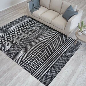 DomTextilu Dizajnový koberec sivej farby s decentnými vzormi 70551-247089