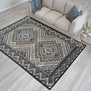 Dizajnový koberec s aztéckym vzorom