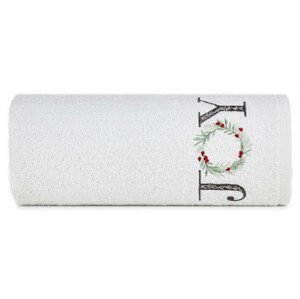 Bavlnený vianočný uterák biely JOY Šírka: 70 cm | Dĺžka: 140 cm