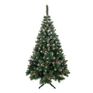 domtextilu.sk Vianočný stromček s jarabinou a šiškami 150 cm 70830