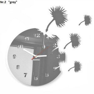 domtextilu.sk Nástenné hodiny s motívom lietajúcich kvetov 8152-241231