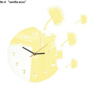 domtextilu.sk Nástenné hodiny s motívom lietajúcich kvetov 8152-241234