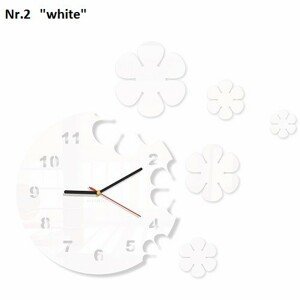 DomTextilu Moderné nástenné hodiny s kvetmi 8690-241446
