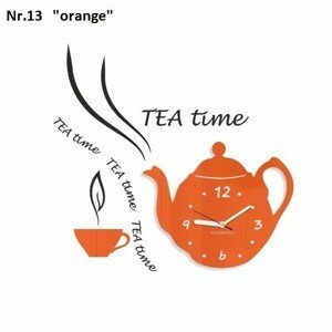 DomTextilu Dekoračné kuchynské hodiny Tea Time 8757-241481