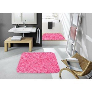 DomTextilu Kúpeľnový koberec ružovej farby 50 x 70 cm 8944
