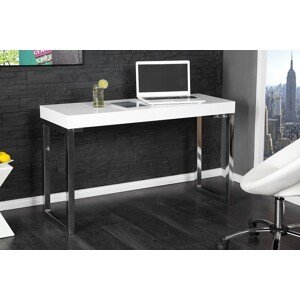 Estila Luxusný moderný písací stôl 120x40cm biela