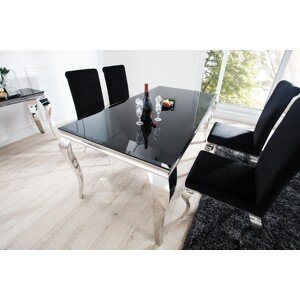 Estila Dizajnový jedálenský stôl Modern Barock 180cm čierna