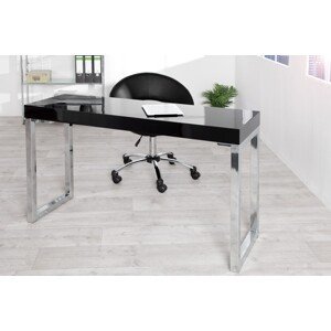 Estila Luxusný jedinečný pracovný stôl Laptop čierna