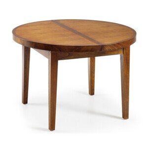 Estila Okrúhly rozkladací jedálenský stôl Star z dreva rozkladací 170cm