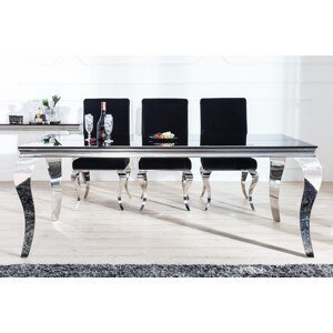 Estila Luxusný jedálenský stôl Modern Barock 200cm čierny