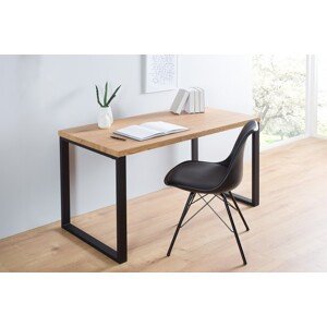 Estila Dizajnový moderný pracovný stôl 128cm čierna/dub