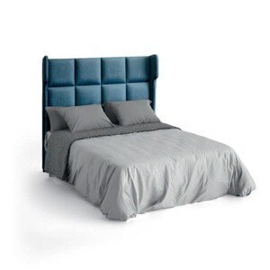 Estila Moderná luxusná čalúnená posteľ Estoril s členitým vysokým čelom na matrac 135/150/180cm