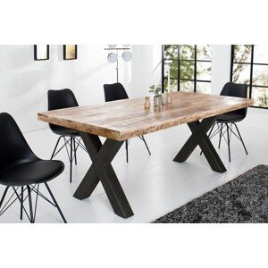 Estila Industriálny jedálenský stôl Steele Craft z mangového dreva a nohami z kovu 200cm