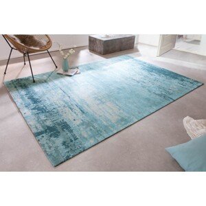 Estila Retro dizajnový koberec Vernon tyrkysovej farbe obdĺžnikového tvaru 240cm