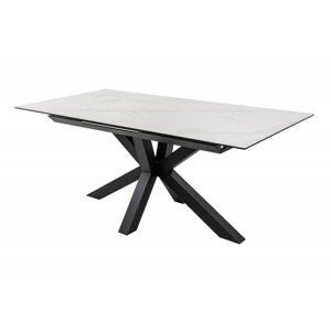 Estila Moderný jedálenský stôl Calandra Marmol s mramorovým vzhľadom a rozkladacou vrchnou doskou 180-225cm