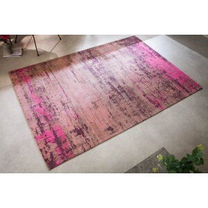 Estila Ružovo-béžový obdĺžnikový dizajnový koberec z bavlny Vernon 240cm