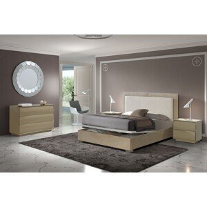 Estila Luxusná čalúnená manželská posteľ Telma s úložným priestorom 150-180cm