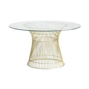Estila Art-deco luxusný jedálenský stôl REUT 130cm