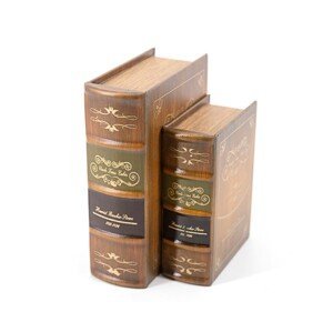 Estila Koloniálny set knihy Kabína strýka Toma v béžovom koženom obale s dekoratívnym motívom diela 24cm