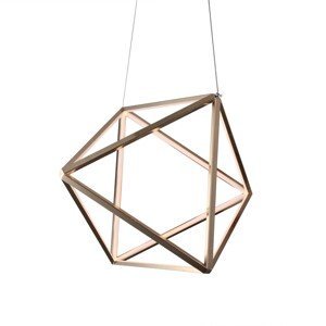 Estila Moderná závesná lampa Vidar z kovu v tvare prepojených trojuholníkov 60cm