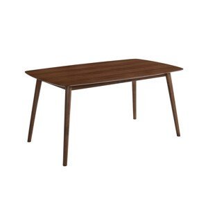 Estila Dizajnový obdĺžnikový jedálenský stôl Nordica Nogal v drevenom naturálnom prevedení v orechovo hnedej farbe 150cm