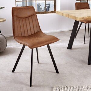 Estila Dizajnová stolička Aston hnedá