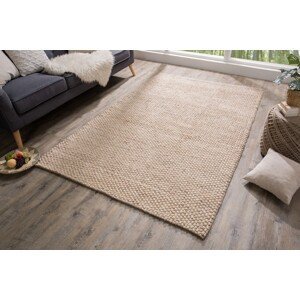 Estila Moderný koberec Wool z mäkkých vlnených vlákien v béžovom odtieni 240cm