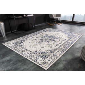 Estila Vintage koberec Weya obdĺžnikový s modro-sivým vzorom 230cm