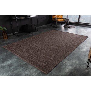 Estila Moderný tmavohnedý koberec Mare obdĺžnikového tvaru z konopných vlákien 230cm