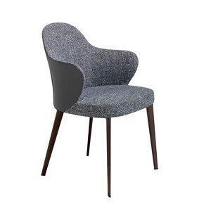 Estila Luxusná moderná jedálenská stolička Vita Naturale v sivej farbe 83cm