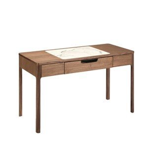 Estila Luxusný moderný písací stôl Vita Naturale s mramorovým detailom 120cm