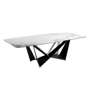 Estila Luxusný moderný jedálenský stôl Urbano biely mramor obdĺžnikový 260cm