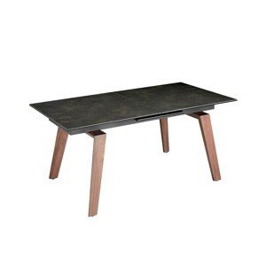 Estila Luxusný rozkladací jedálenský stôl Forma Moderna čierny mramor 180cm