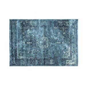 Estila Klasický obdĺžnikový koberec Cassio modrej farby s orientálnym ornamentálnym vzorom 200x290cm