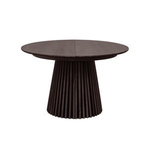 Estila Moderný okrúhly jedálenský stôl Davidson rozkladací tmavohnedý 120-200cm