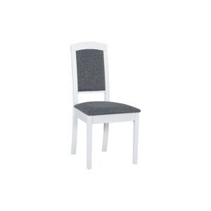 Jedálenská stolička ROMA 14 Tkanina 1B Biela