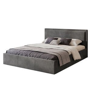 Čalúnená posteľ SOAVE rozmer 120x200 cm Tmavo sivá