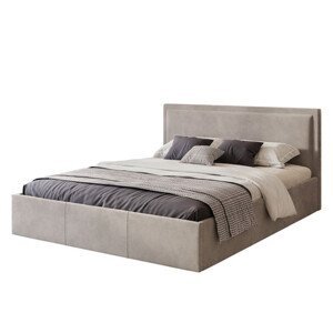 Čalúnená posteľ SOAVE rozmer 120x200 cm Svetlo sivá