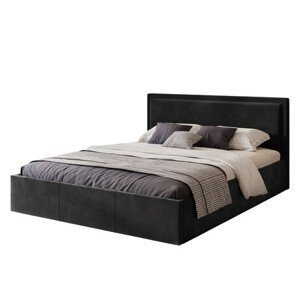 Čalúnená posteľ SOAVE rozmer 180x200 cm Čierna